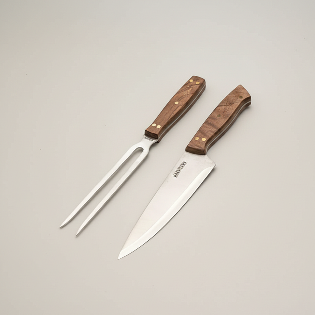 Set parrillero con cuchillo 7" y pincho (2 Piezas) | Kangkawe