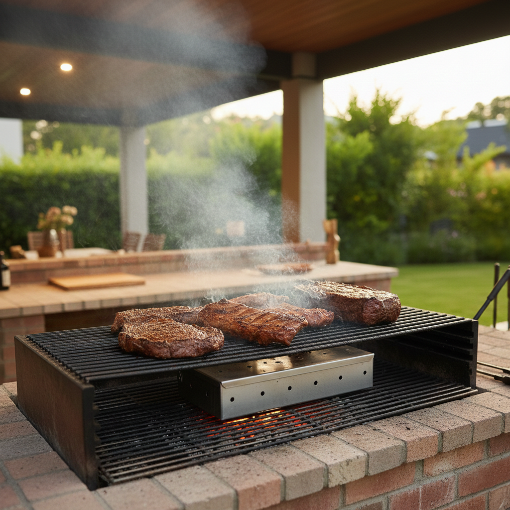 Caja ahumadora de acero inoxidable Mr.W | Kangkawe