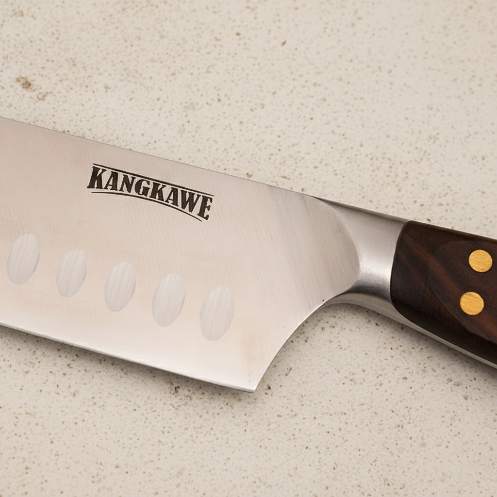 Cuchillo Santoku Pirihueico de acero inoxidable 7" | Kangkawe