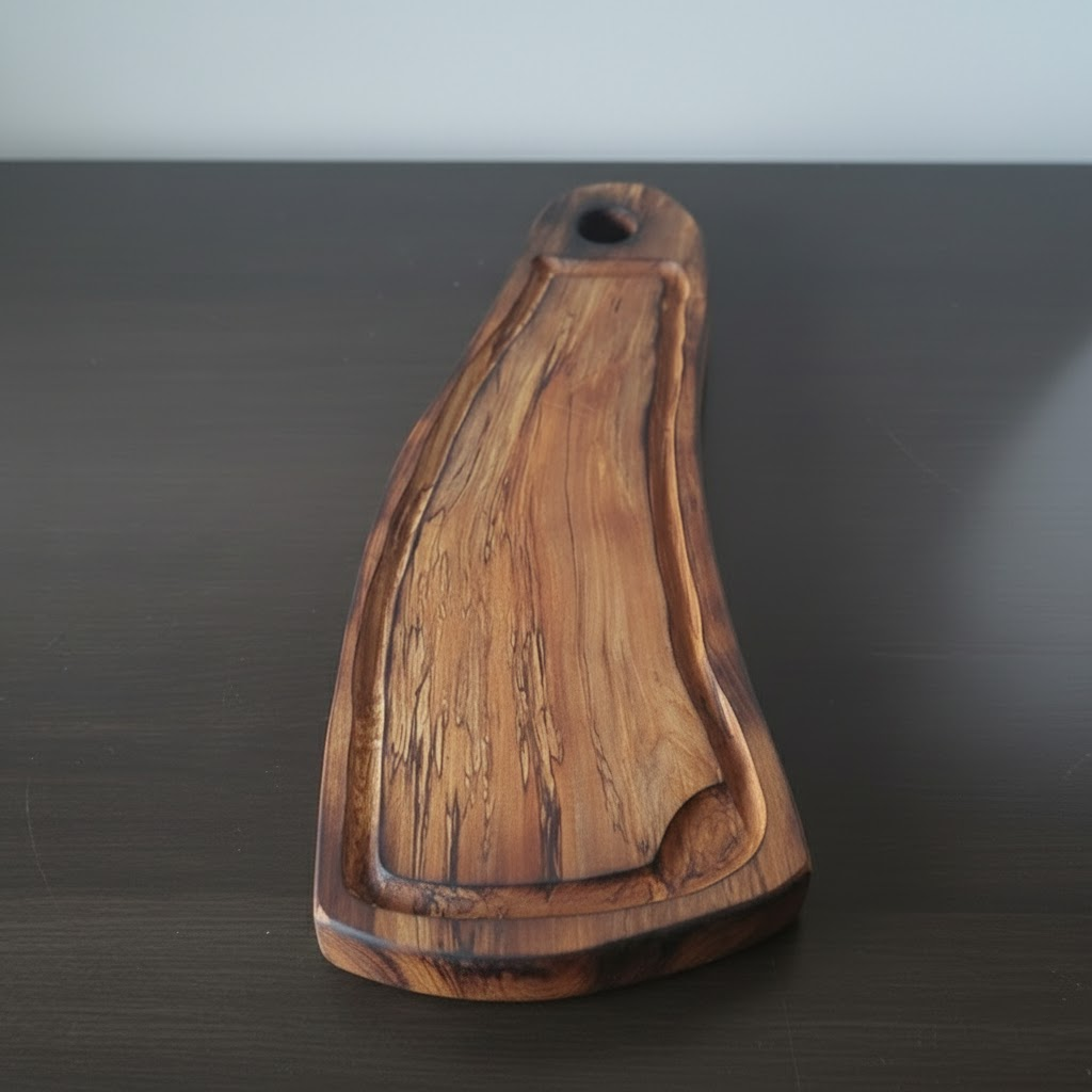 Tabla de corte modelo Pasarela: Olivo de veta única (47x18 cm) | DMBBQ