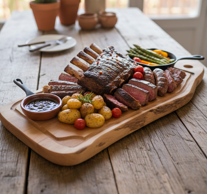 Tabla de corte modelo Ribera: Olivo de veta única (41x21 cm) | DMBBQ