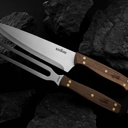 Set parrillero con cuchillo 7" y pincho (2 Piezas) | Kangkawe