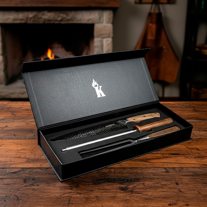 Set trilogía edición especial en caja magnética (Cuchillo + Pincho + Chaira) | Kangkawe