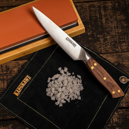 Cuchillo multiuso Pellaifa 5" con funda de cuero | Kangkawe