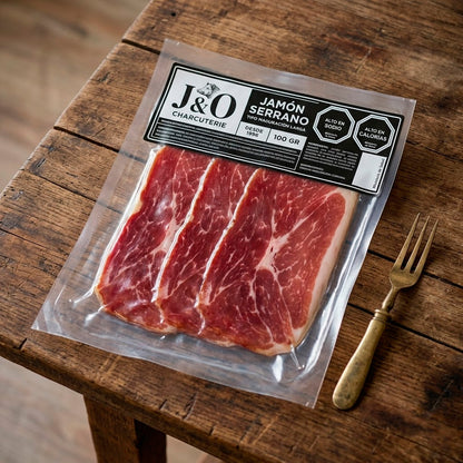 Jamón Serrano laminado al vacío 100 grs.  | JO Charcuterie