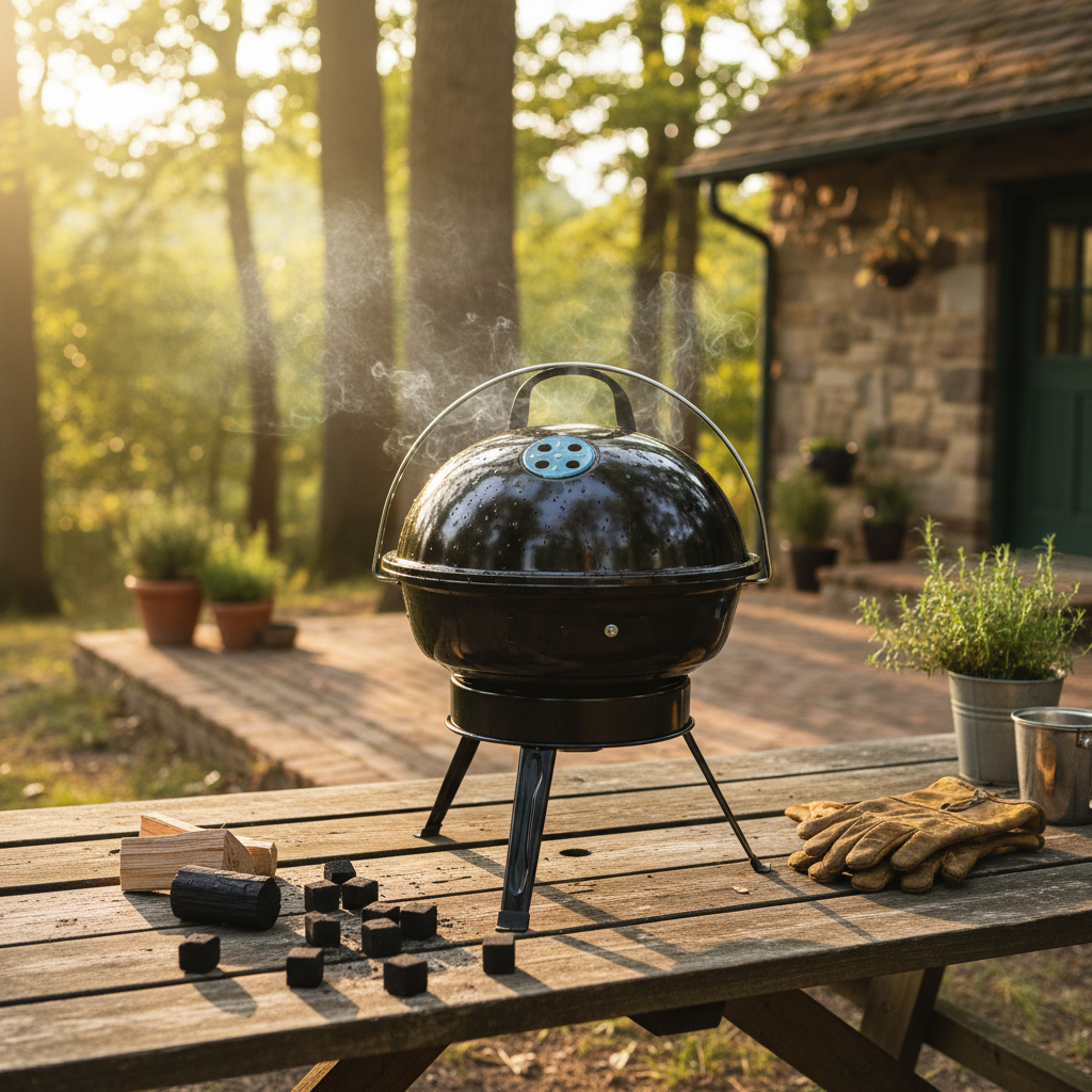 Parrilla a carbón portátil de sobremesa Eggy | Kangkawe