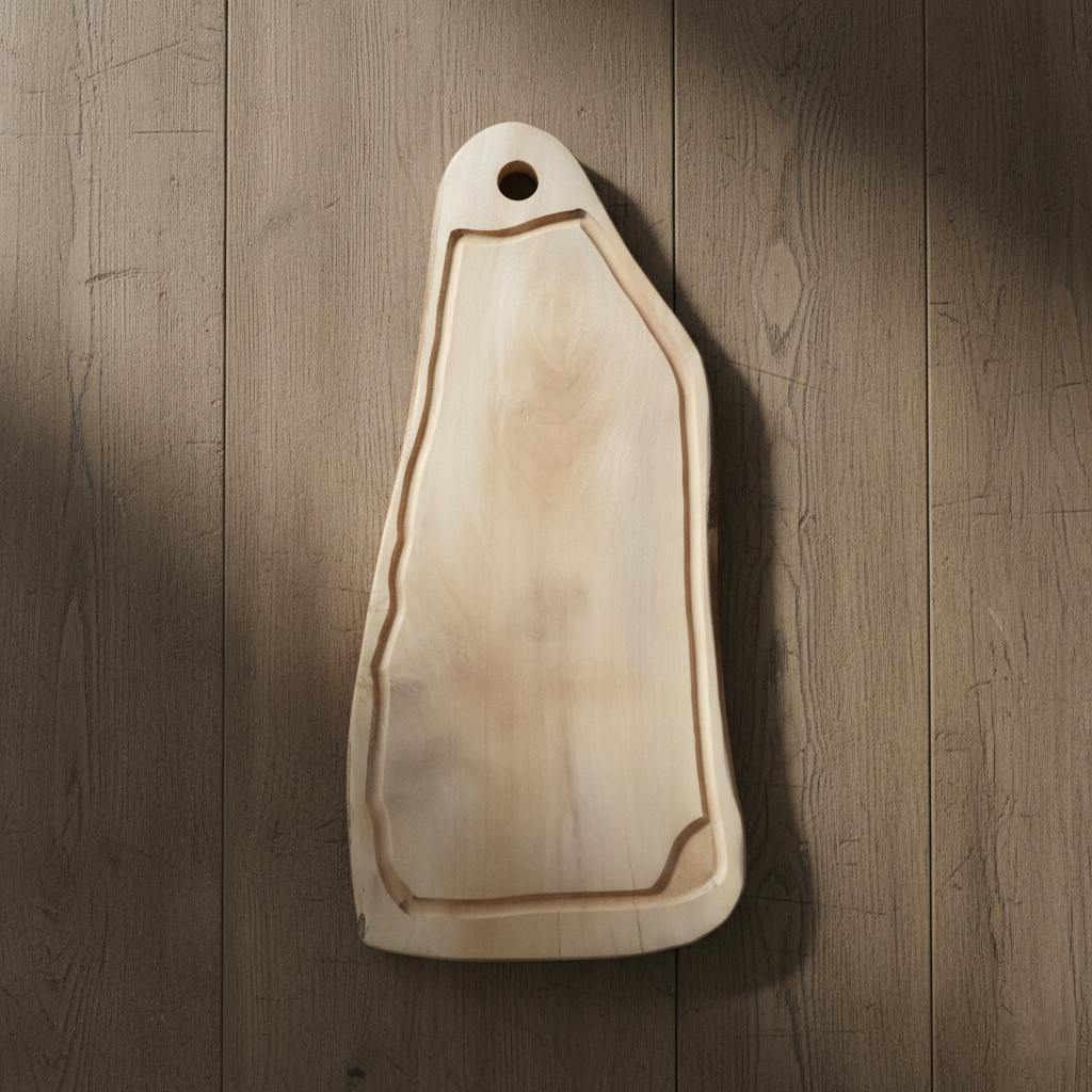 Tabla de corte modelo Ribera: Coihue de veta única (60x20 cm) | DMBBQ