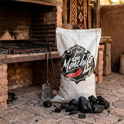 Saco de carbón premium de quebracho blanco argentino (20 kgs) | Don Monchito BBQ